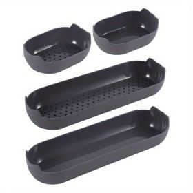 4pcs Set Silicone Cake Pan Mold High Temperature Baking Kitchen Tools Steamed Bread Toast Bread Baguette Oven Baking Pan Mold (Items: Bread Mold, Color: dark gray)