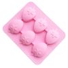 1pc; 6 Strawberry Ice Cube Molds; Ice Cube Tray; Popsicle Molds; 6.4"×5.2"