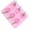 1pc; 6 Strawberry Ice Cube Molds; Ice Cube Tray; Popsicle Molds; 6.4"×5.2"