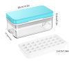 1pc Ice Cube Tray Mold With Lid And Bin; 32-cell Ice Cubes Mold; Ice Tray For Freezer; Ice Freezer Container; Spill-Resistant Removable Lid & Ice Scoo